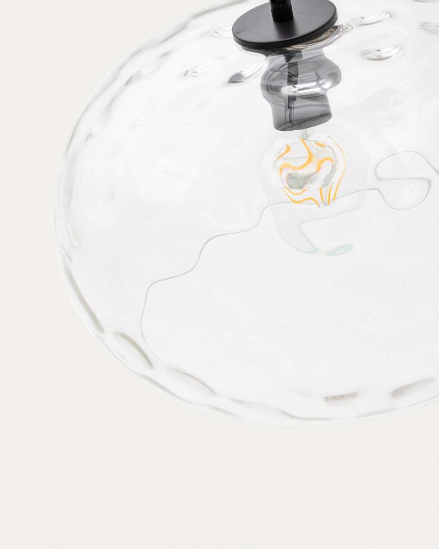 Balma transparent glass ceiling lamp, Ø 40 cm