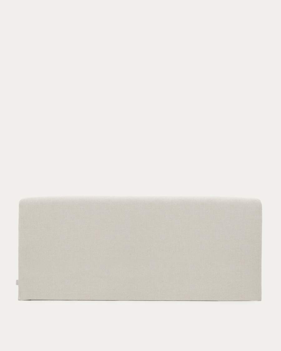 Pearl chenille Valma headboard with removable cover for beds up to 180 cm wide