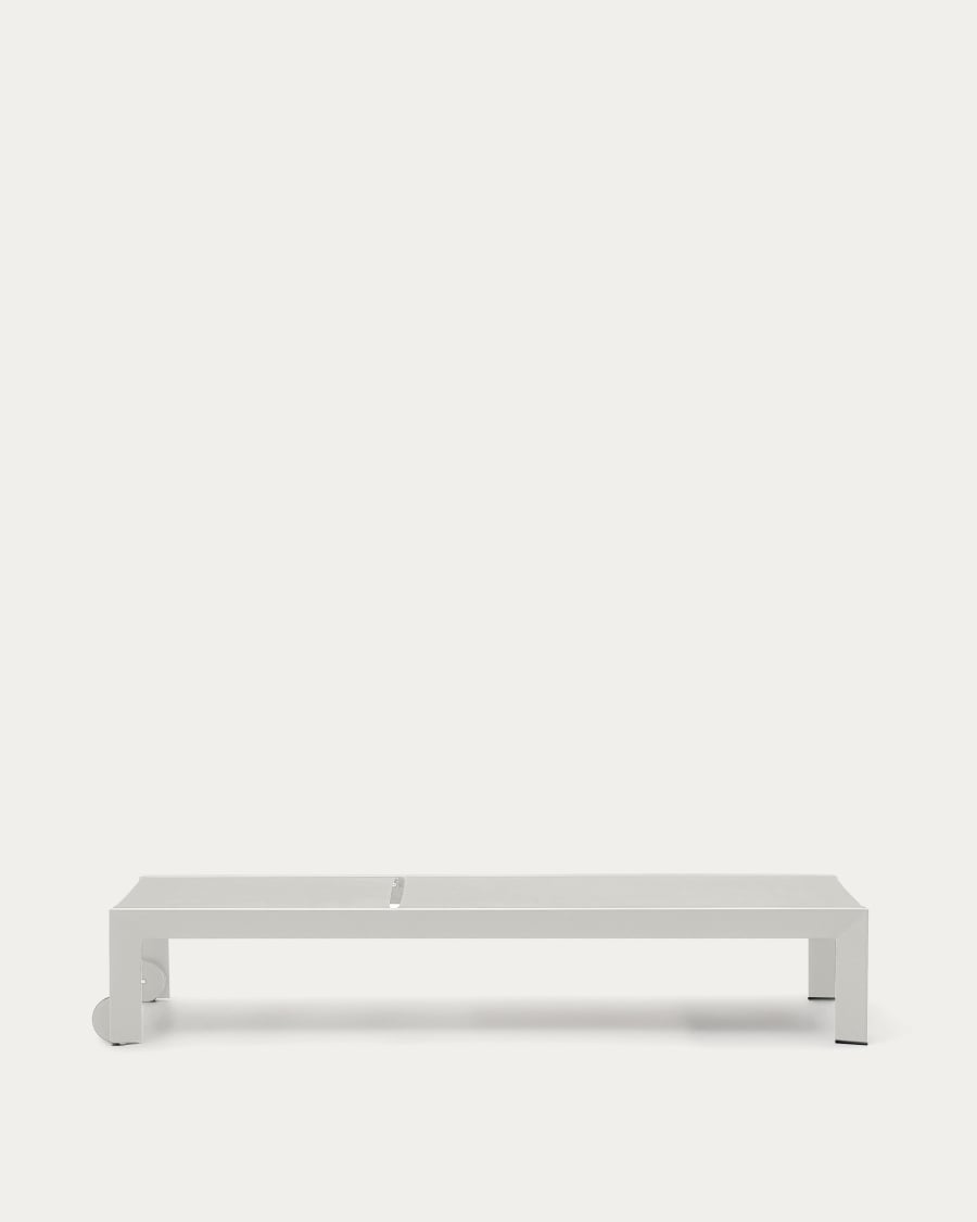 Bain de soleil Canutells en aluminium avec finition gris clair