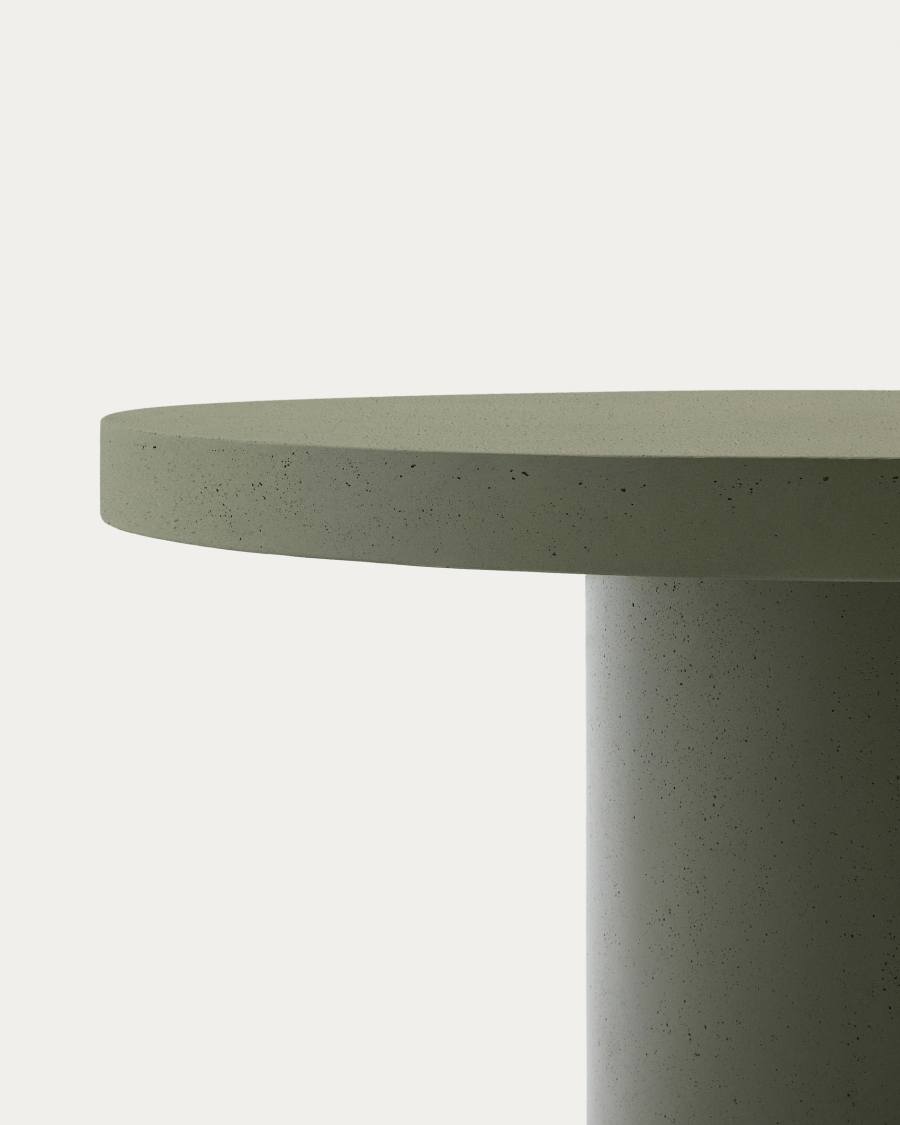 Aiguablava green cement round table Ø120cm