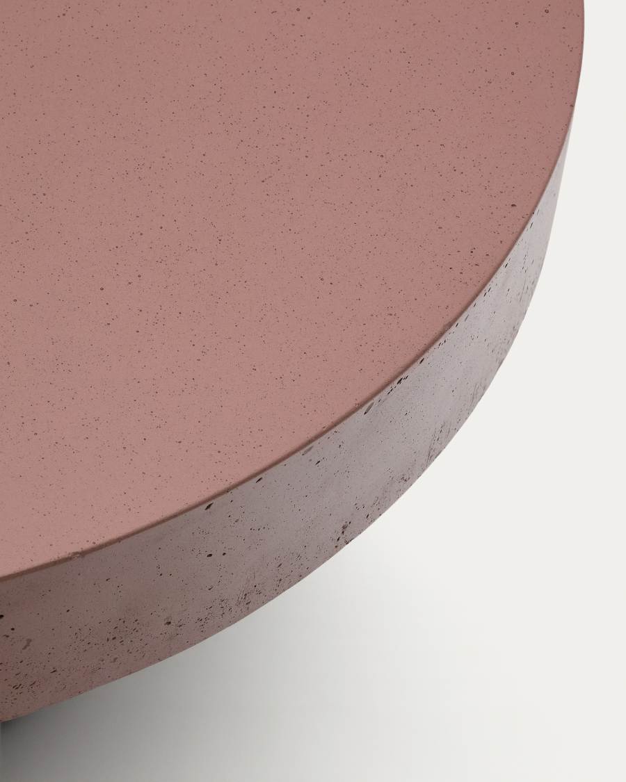 Aiguablava terracotta cement coffee table Ø66cm