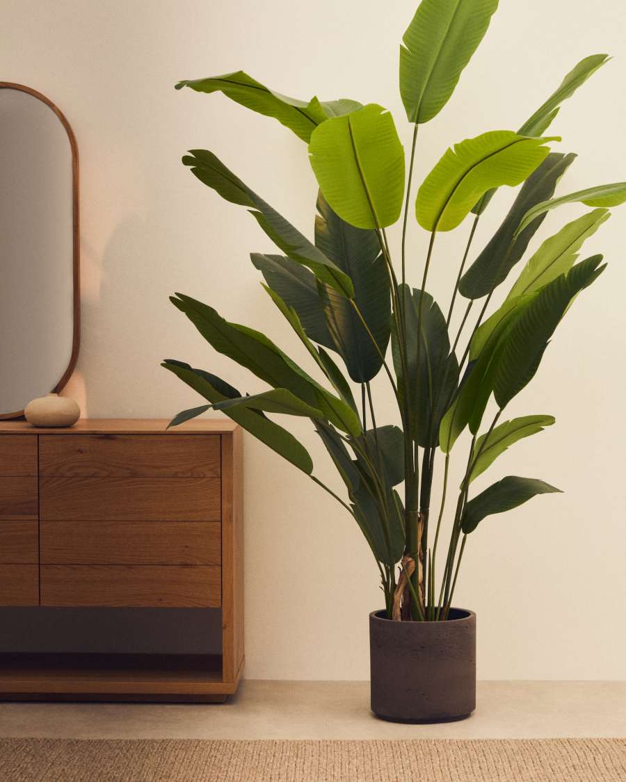Artificial Banana plant in black pot 210 cm