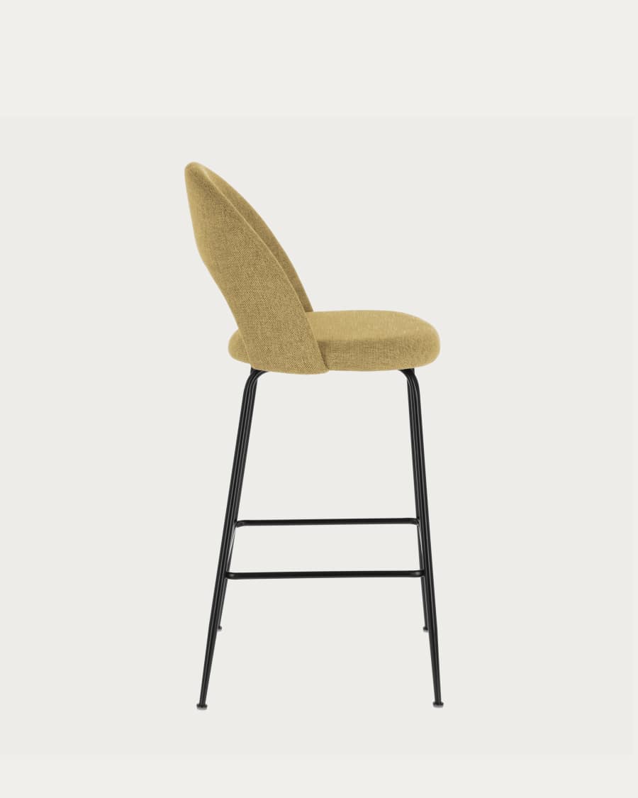 Mahalia mustard-yellow stool height 63 cm FSC 100%