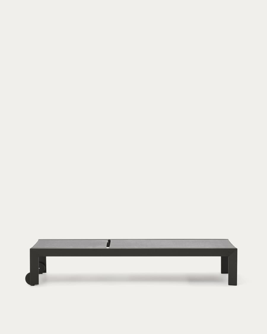 Bain de soleil Canutells en aluminium avec finition gris foncé