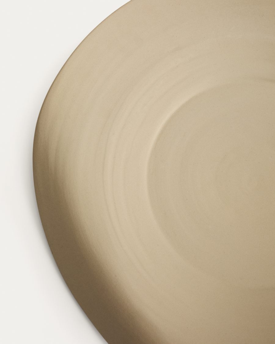 Ebenor beige ceramic centerpiece Ø 40 cm