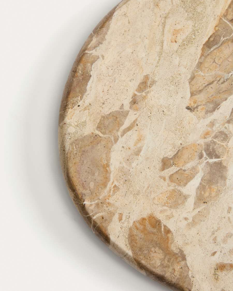 Orlina tray in beige marble 30 x 20 cm