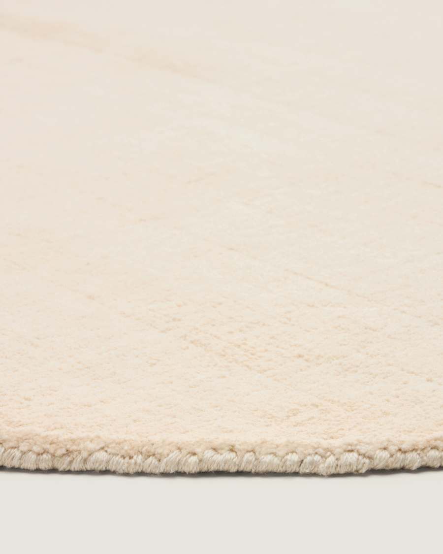 Empuries white round rug Ø200cm