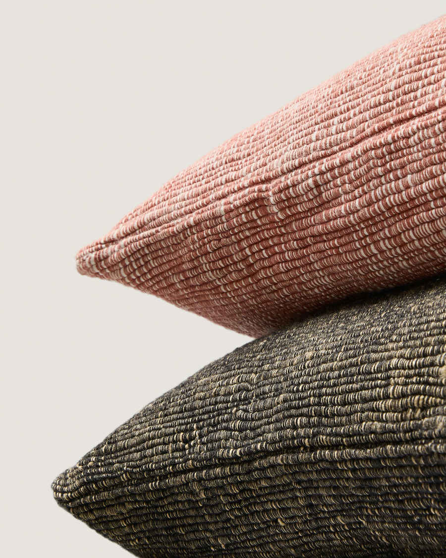 Machiel cushion cover in green viscose jacquard 50 x 50 cm