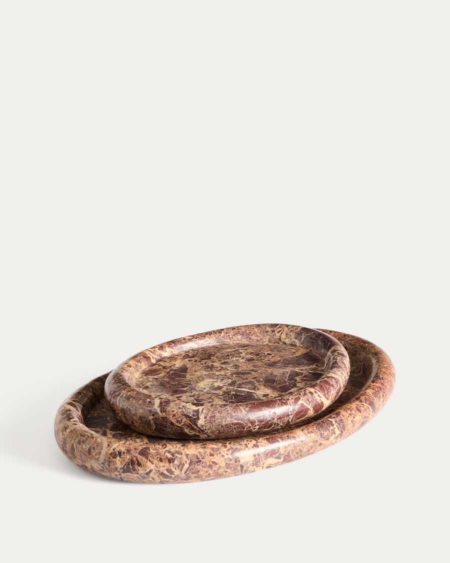 Lenorel tray in maroon marble 30 x 23 cm