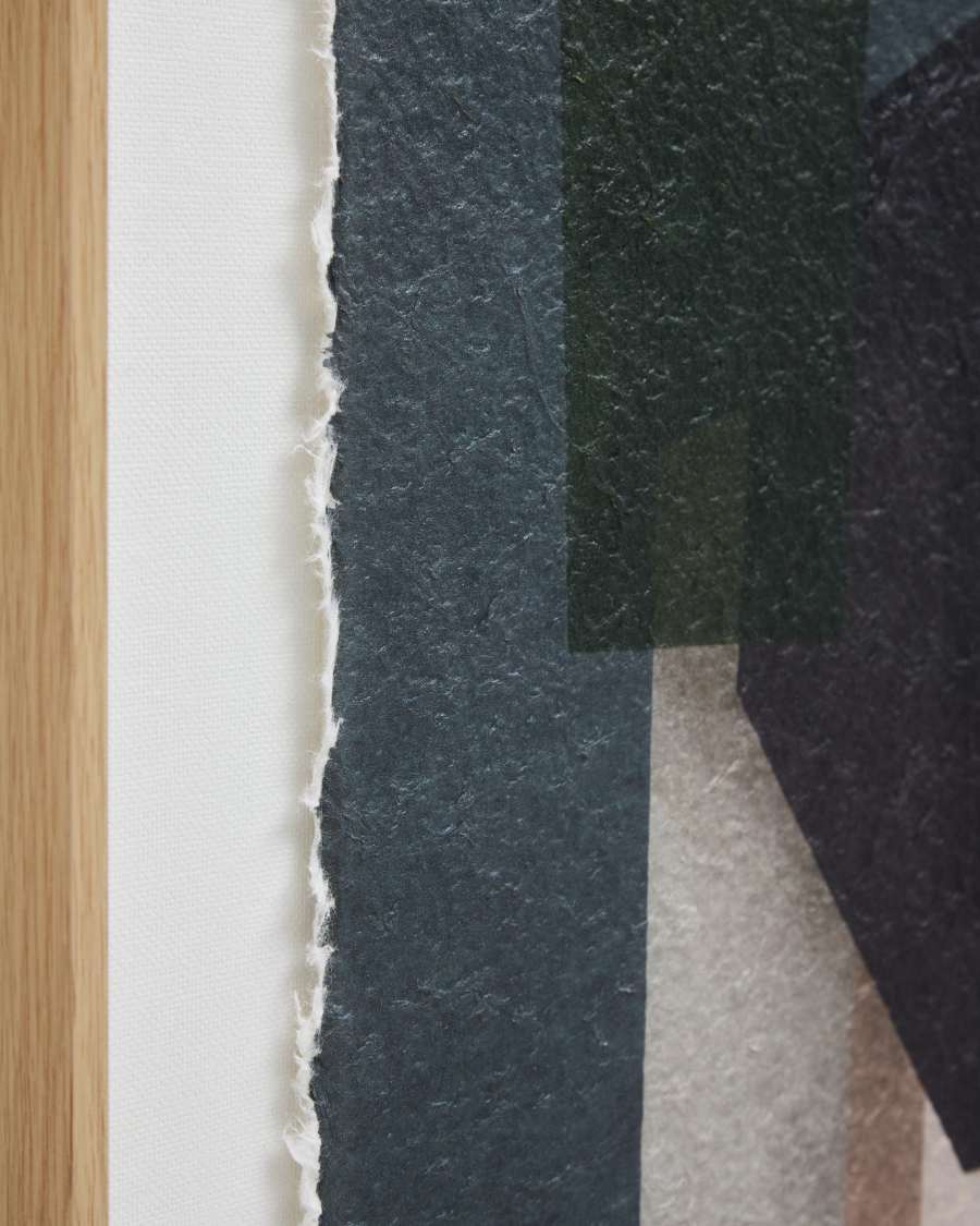 Veluni multicoloured recycled paper picture 60 x 90cm