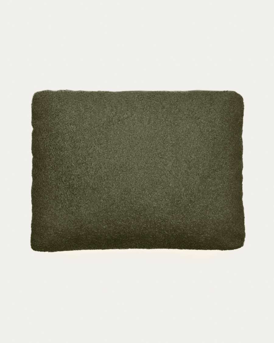 Martina green bouclé cushion 47 x 36 cm