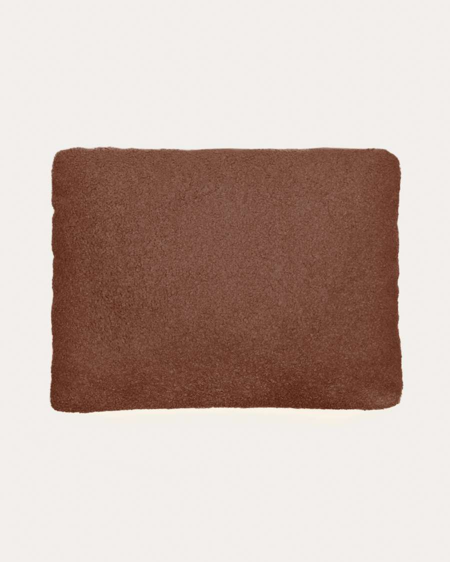 Martina terracotta bouclé cushion 47 x 36 cm