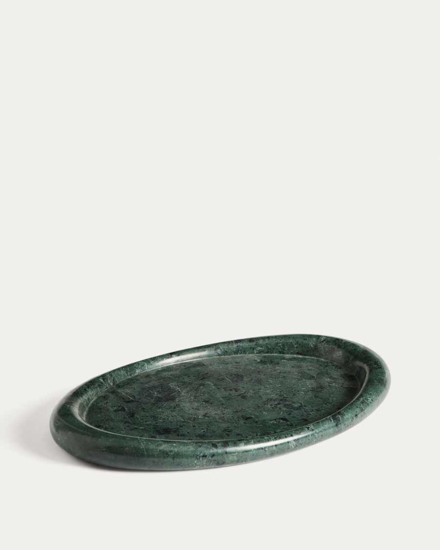 Lenorel tray in green marble 43 x 28 cm