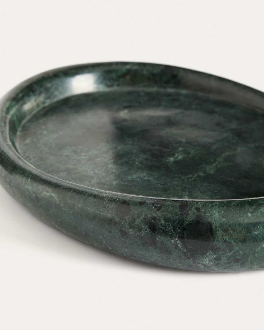 Lenorel tray in green marble 30 x 23 cm