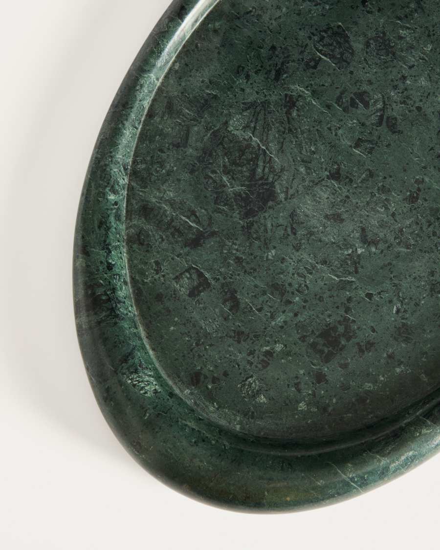 Lenorel tray in green marble 43 x 28 cm
