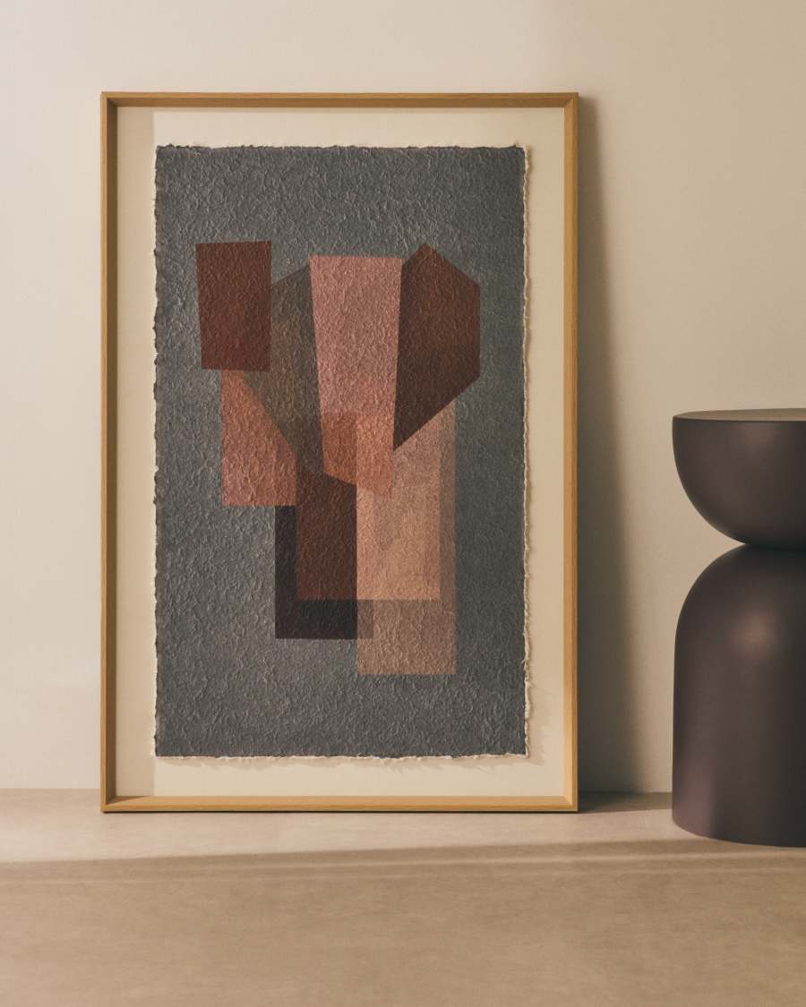 Bild Veluni auf Recyclingpapier, mehrfarbig, 60 x 90 cm