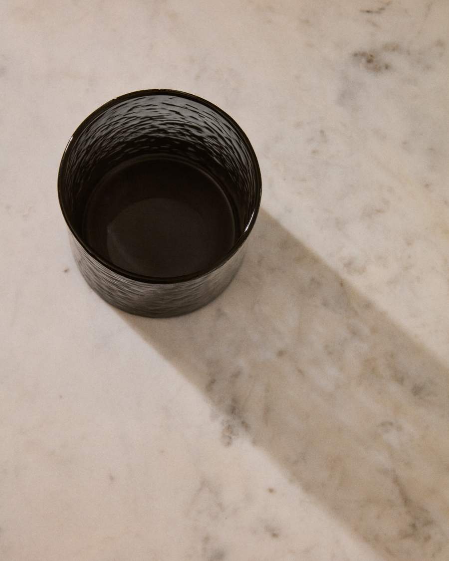 Glas Obila aus blauem Recyclingglas