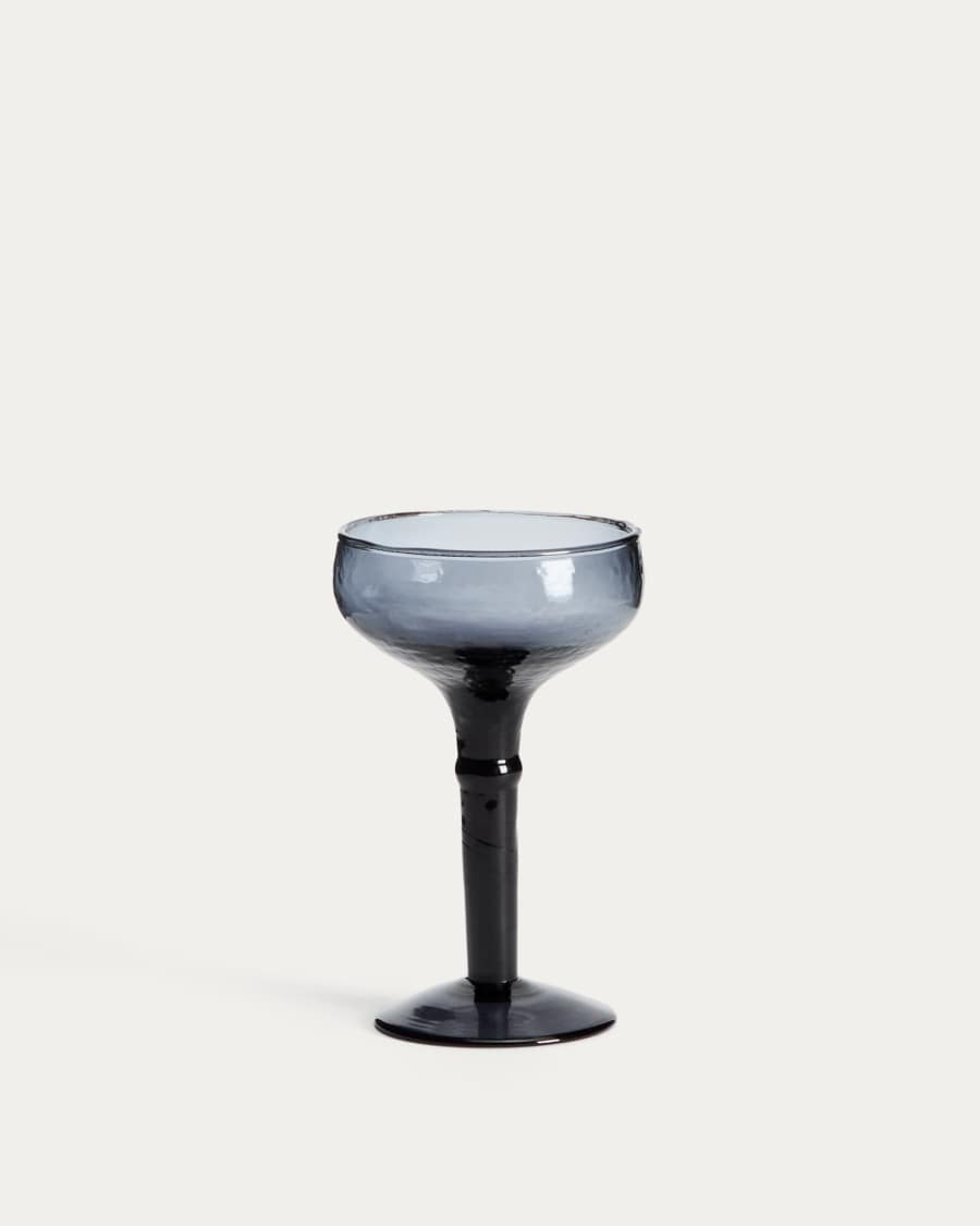 Vinea wine glass made of blue recycled glass
