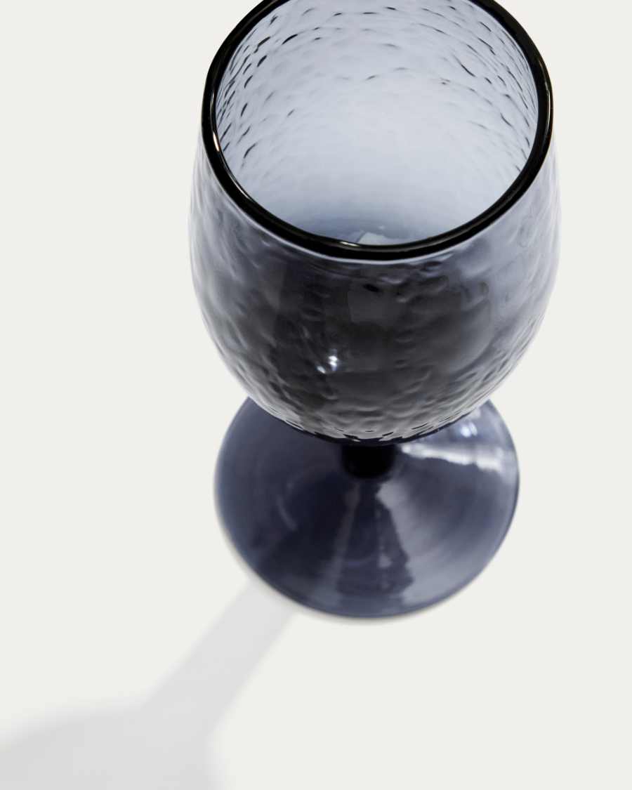 Sileia blauw wijnglas van gerecycled glas