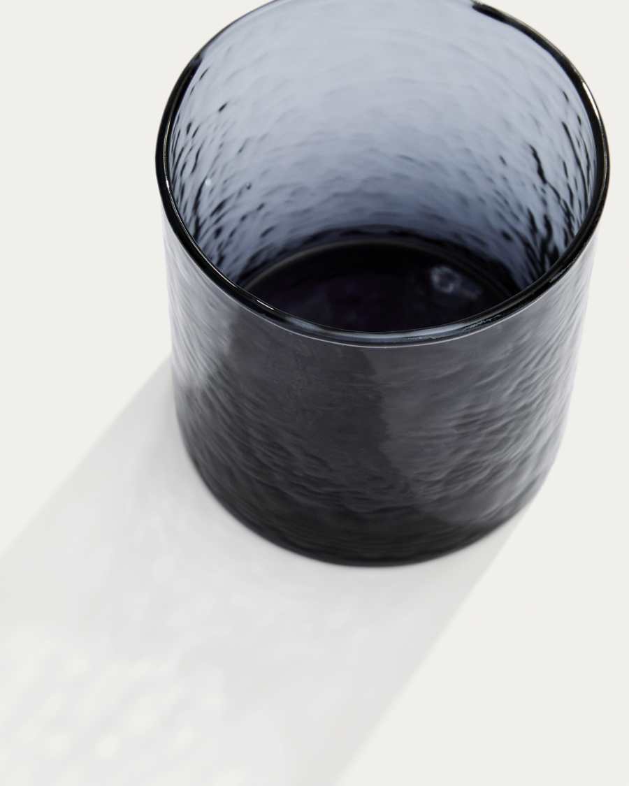 Glas Obila aus blauem Recyclingglas