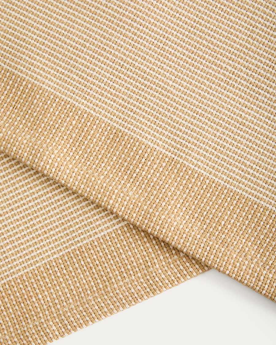 Briven set of 2 beige 100% cotton tablecloths 35 x 50cm
