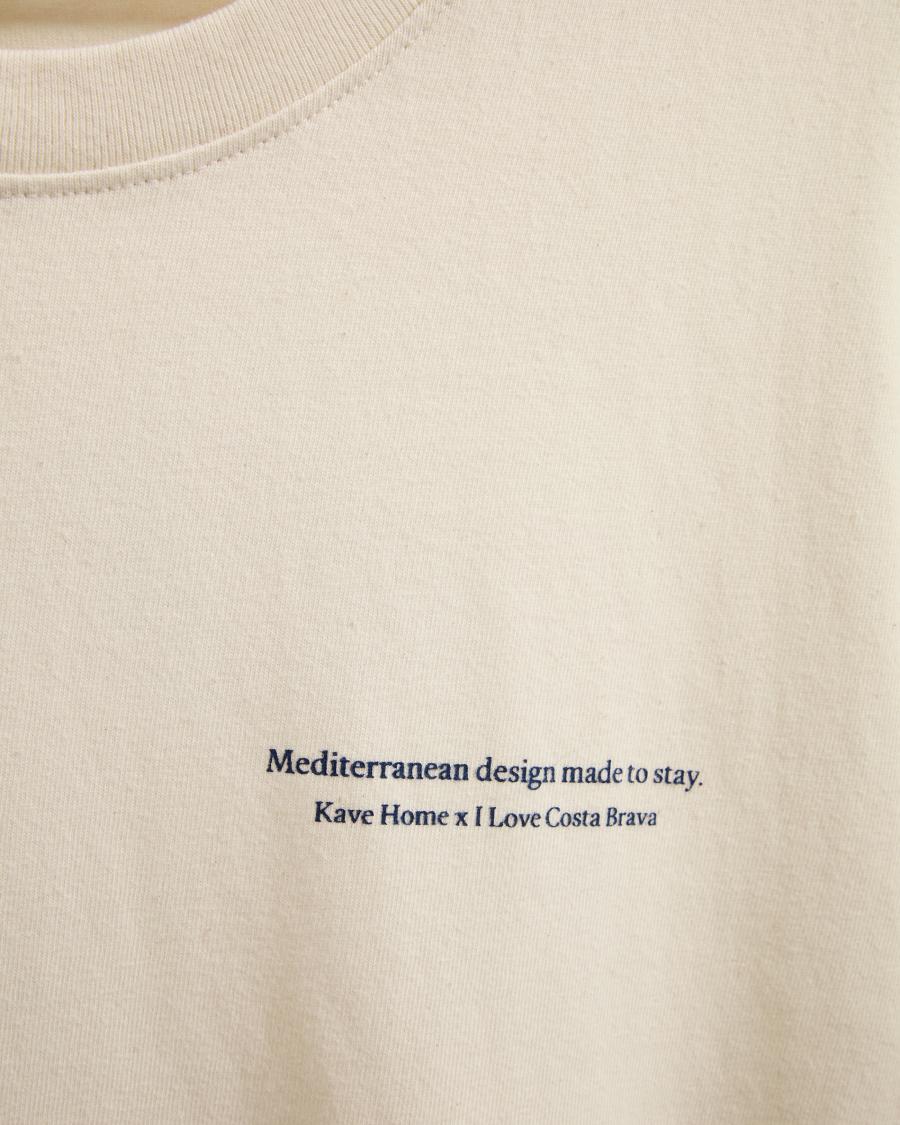 Unisex T-shirt I Love Costa Brava x Kave Home, 100% cotton, colour ecru, size L