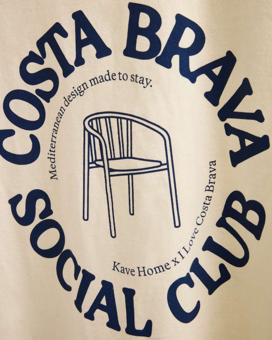 Unisex T-shirt I Love Costa Brava x Kave Home, 100% cotton, colour ecru, size L