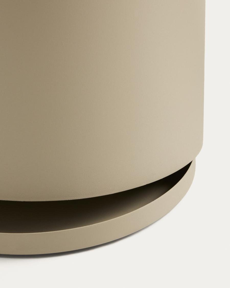 Atin beige metal large umbrella stand