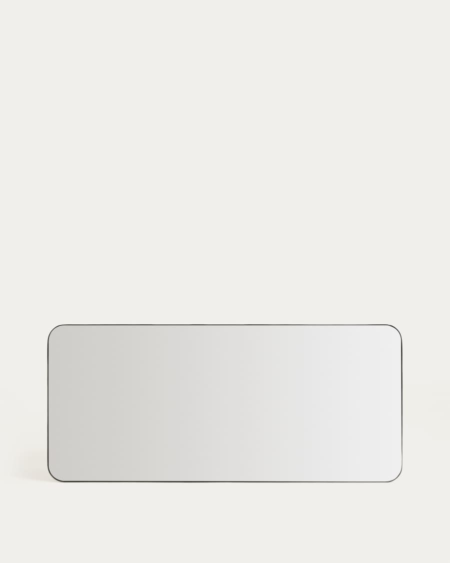 Marco black metal mirror 80 x 180cm