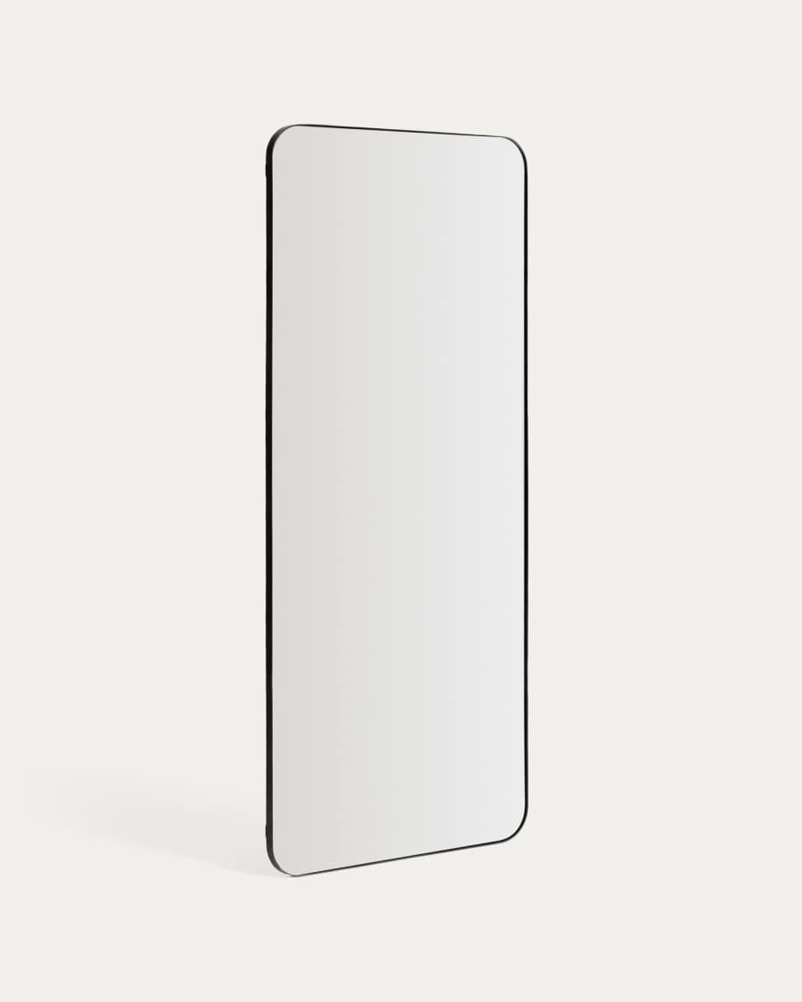 Marco black metal mirror 80 x 180cm