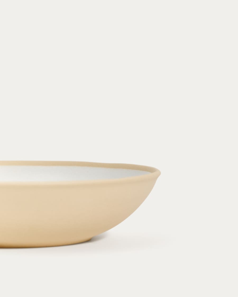 Beige Azir ceramic soup bowl