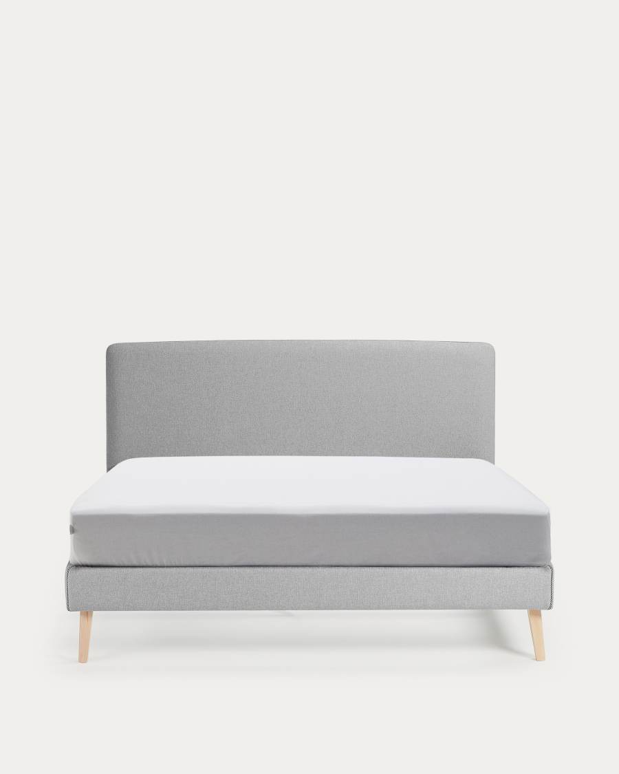 Dyla bed cover in grey for a 160 x 200 cm mattress