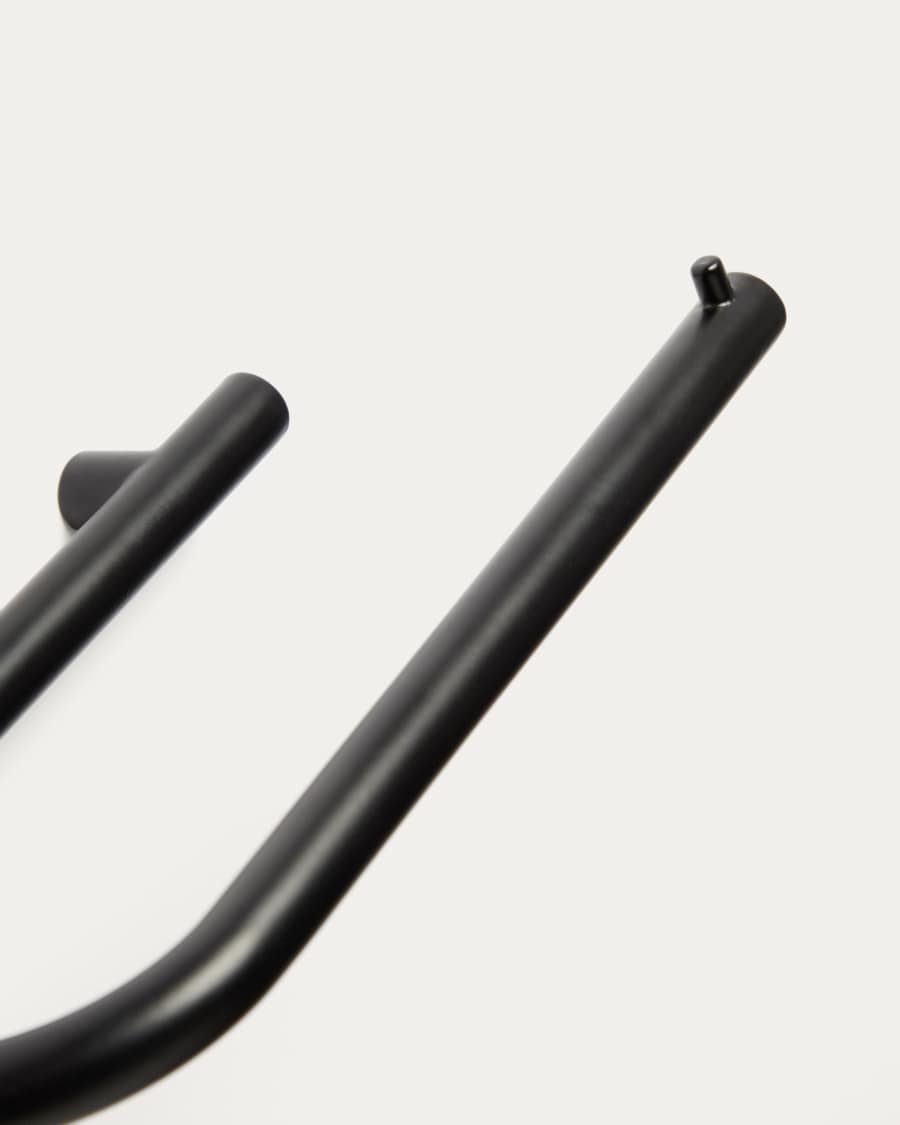 Portarotolo da bagno Arely in metallo nero