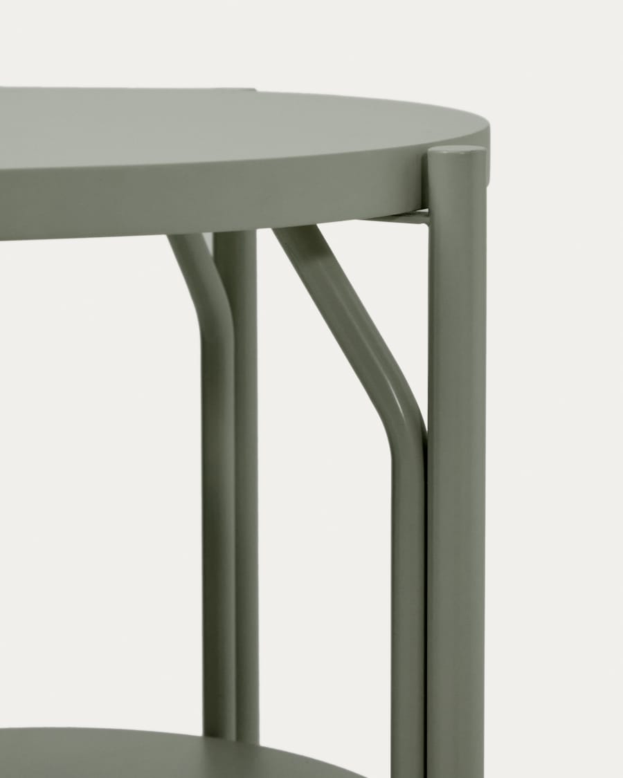 Arely bathroom vanity unit with steel structure and green lacquered MDF 60 x 40cm