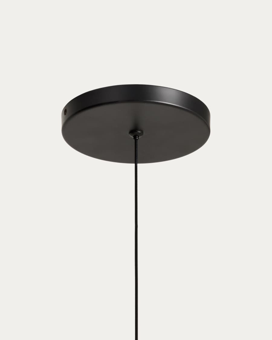 Bow black aluminium ceiling lamp Ø 16 cm