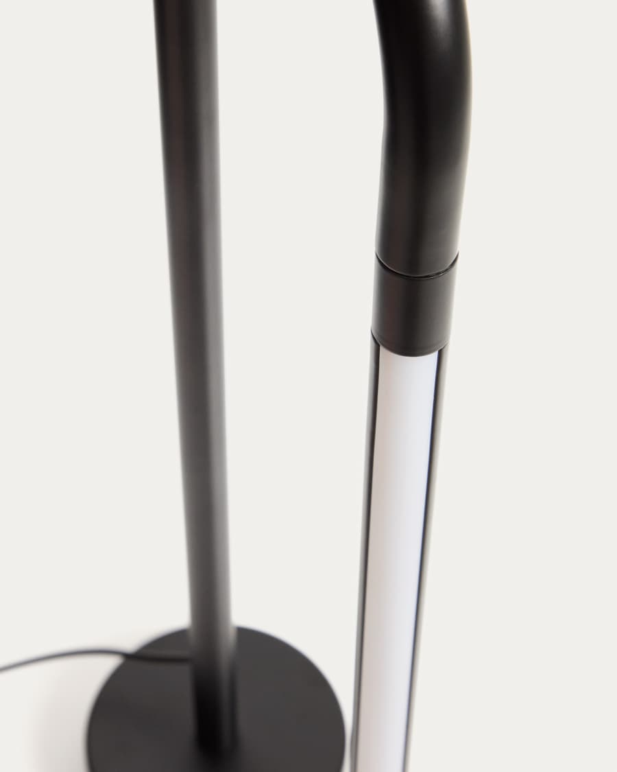 Bow black aluminium table lamp