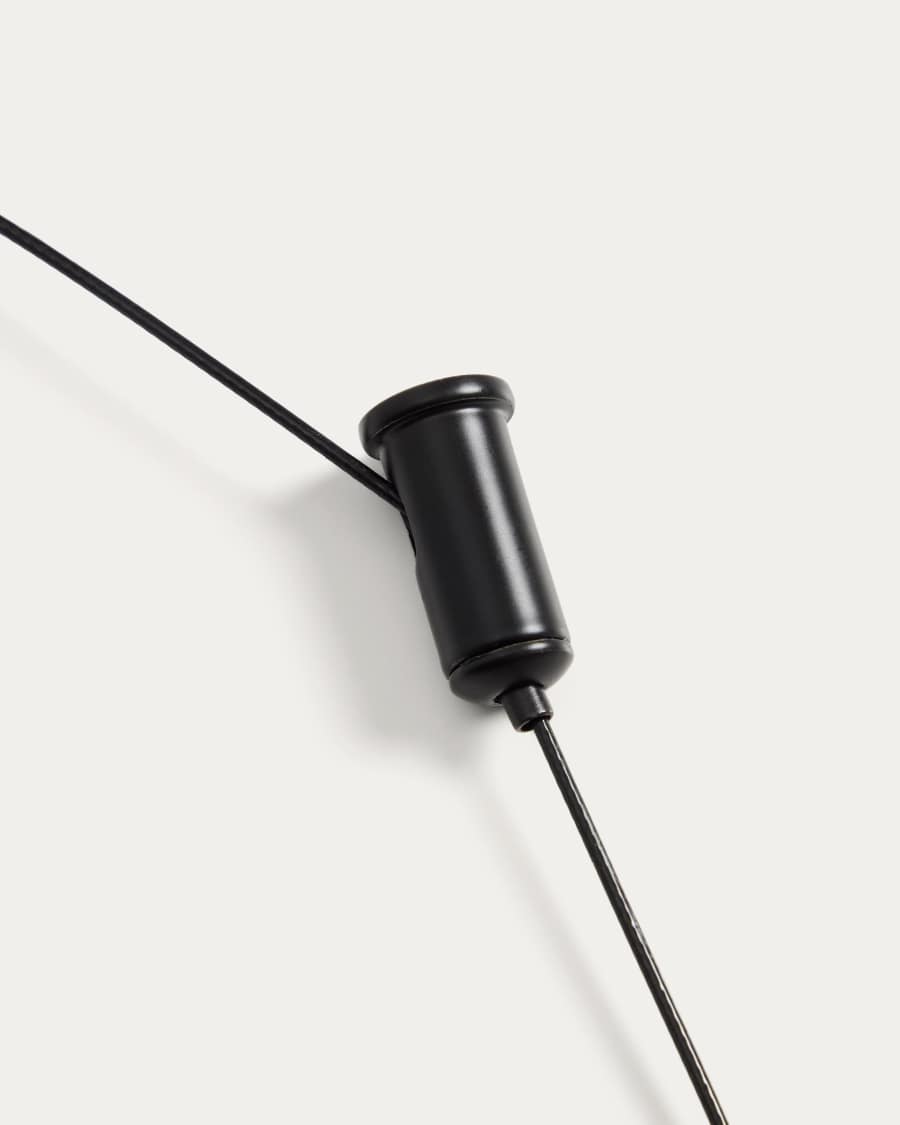 Porte black aluminium portable ceiling lamp Ø 16 cm