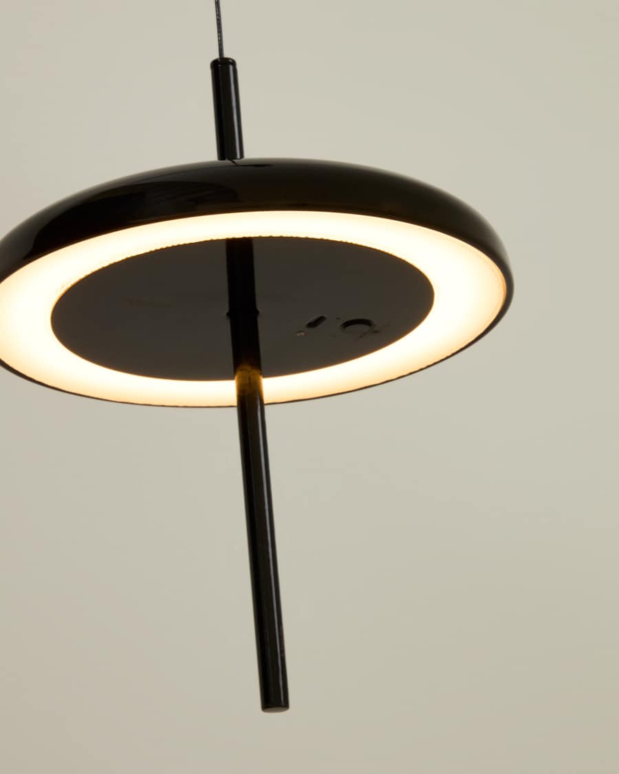 Porte black aluminium portable ceiling lamp Ø 16 cm