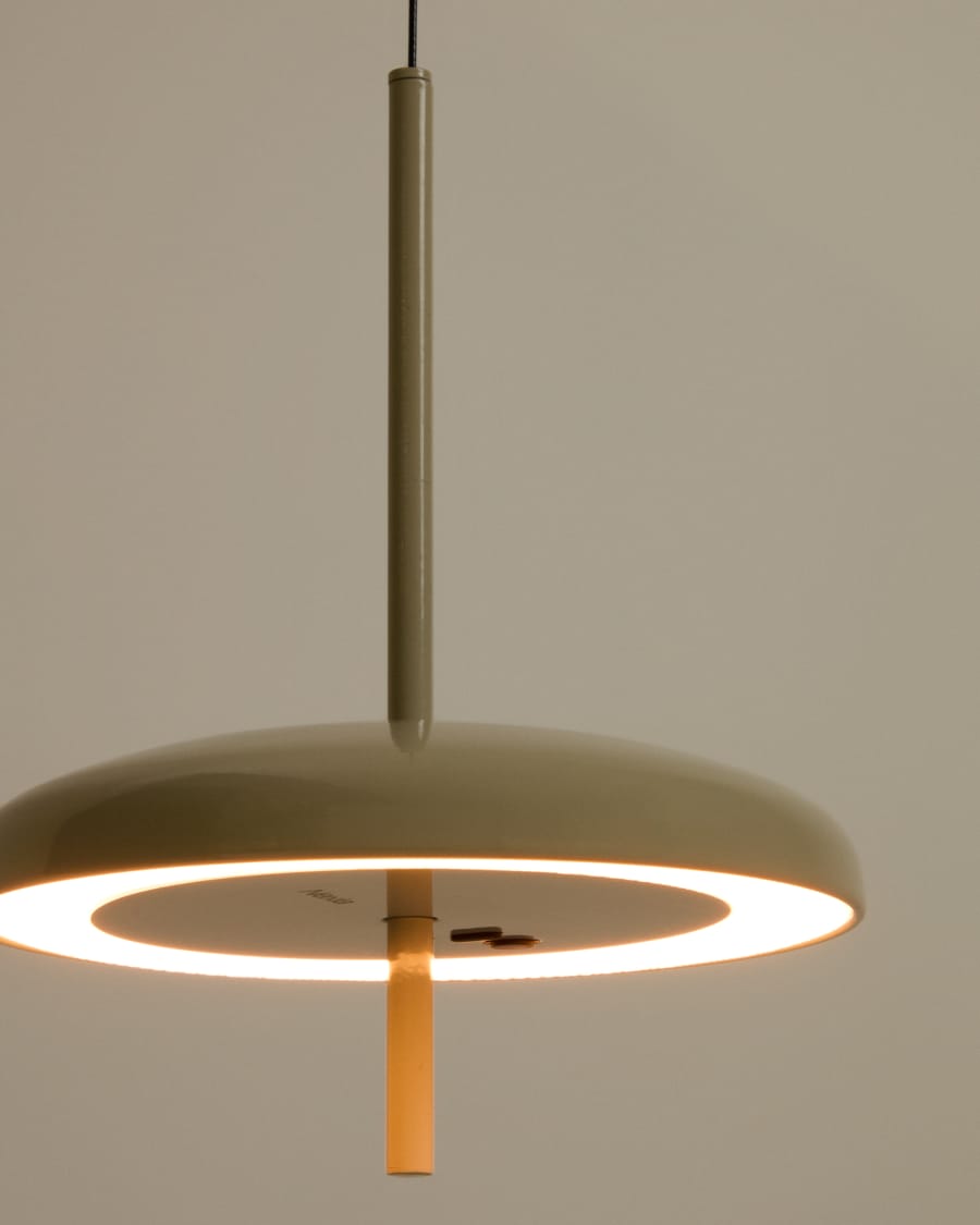 Porte light grey aluminium portable ceiling lamp Ø 16 cm