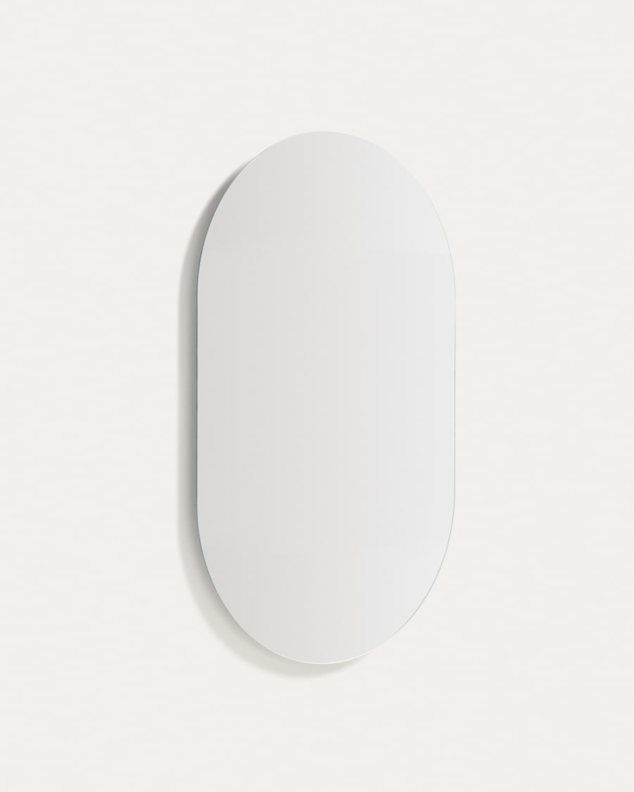 Donia oval bathroom mirror 80 x 50cm