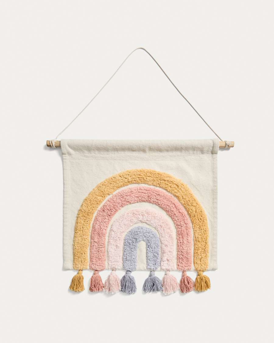 Tadea Wall Hanging cotton multicolor rainbow 60 x 52 cm