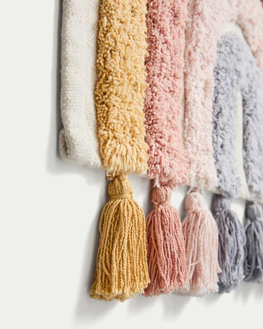 Tadea Wall Hanging cotton multicolor rainbow 60 x 52 cm