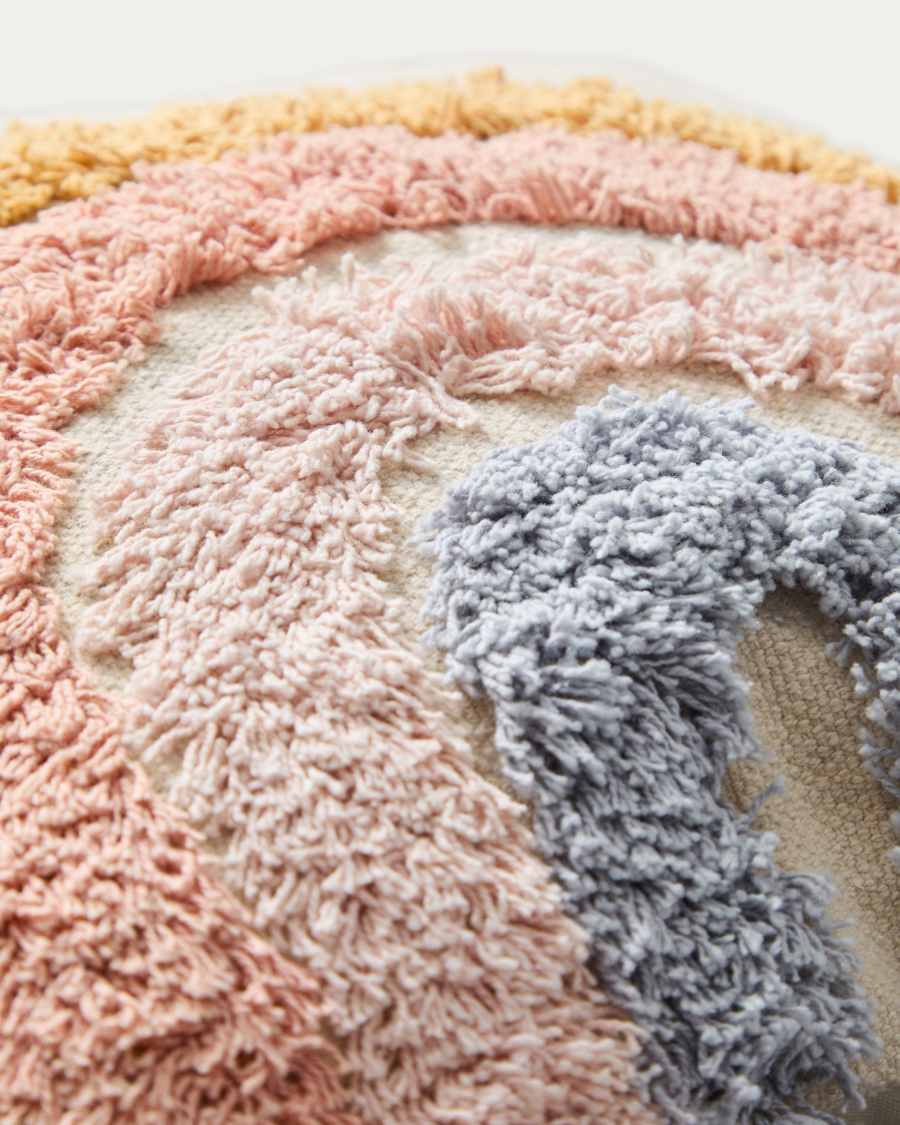 Tadea Kissenbezug Baumwolle Regenbogen mehrfarbig 45 x 45 cm