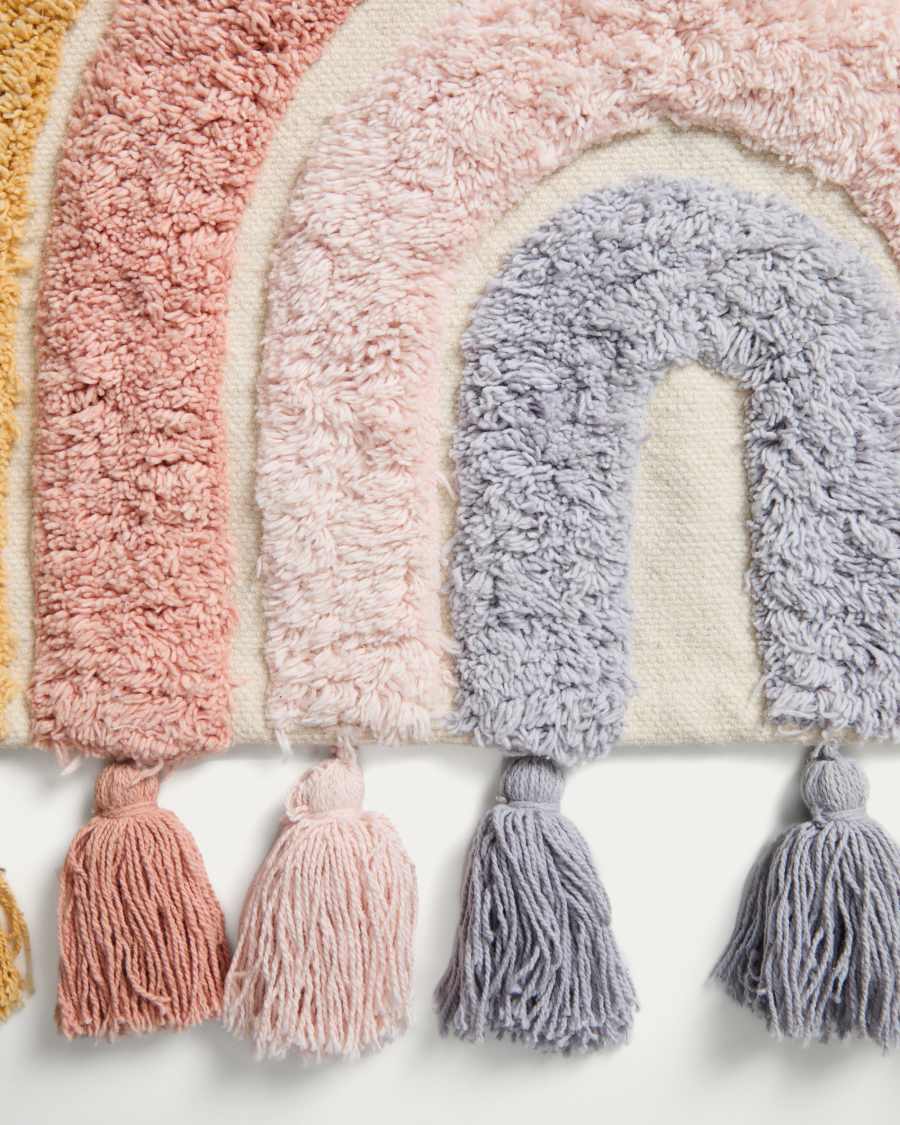 Tadea Wall Hanging cotton multicolor rainbow 60 x 52 cm