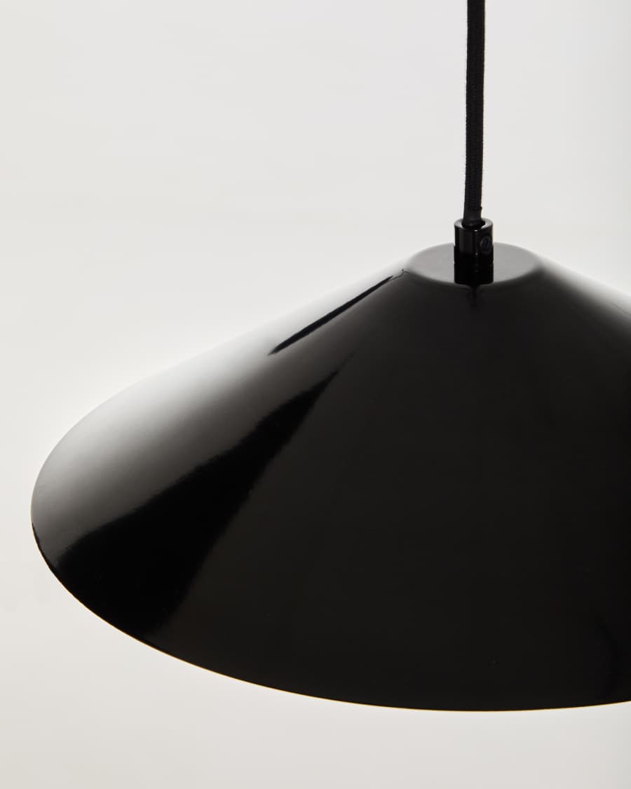 Kally wall lamp in a black painted finish UK adapter