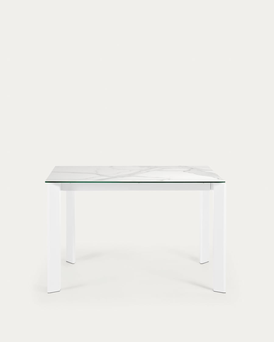 Tavolo Axis 120 (180) cm gambe bianco