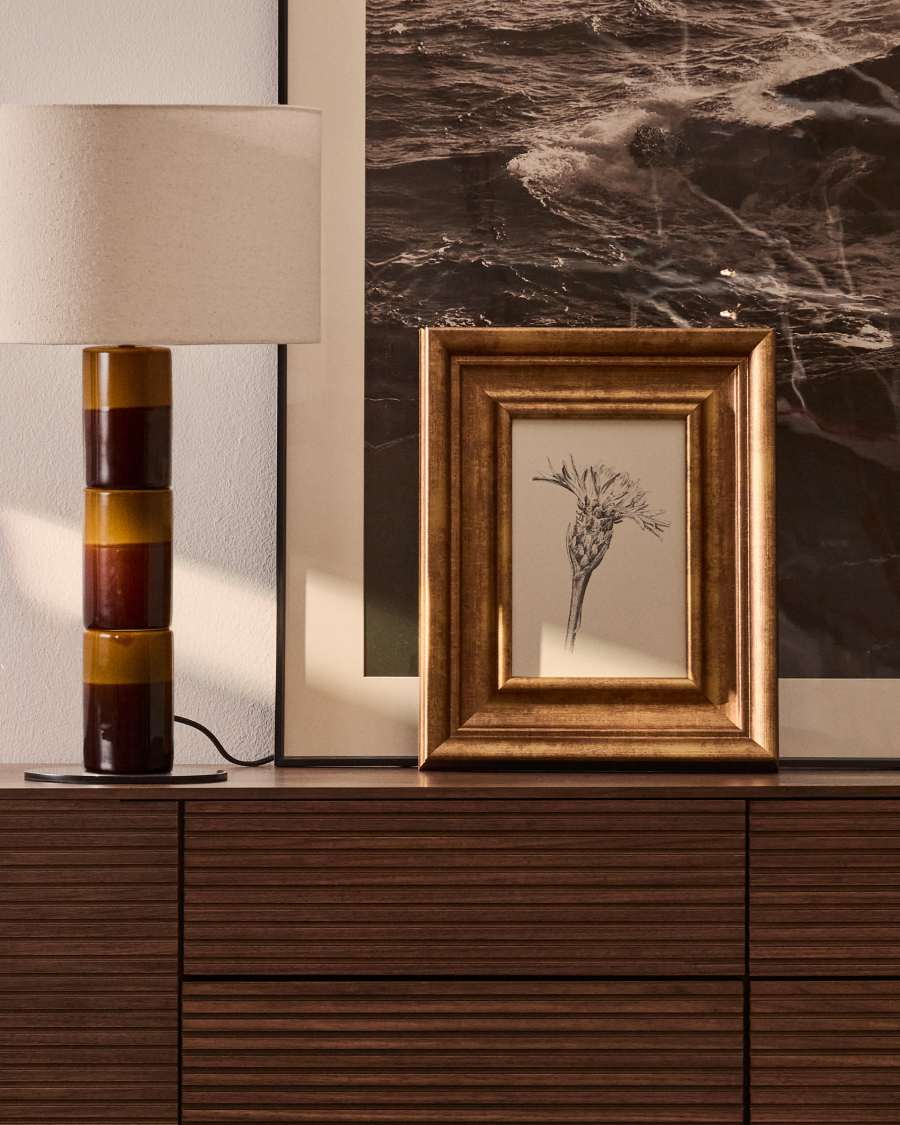 Yalira picture with botanical illustration 33 x 41 cm