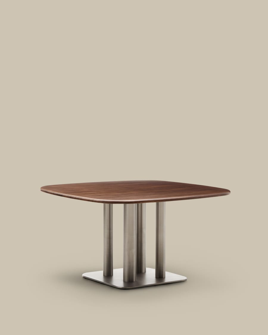 Pressino Livellatore Per Caffè 58 Mm In Acciaio Inox E Legno Di Noce, Distributore Regolabile