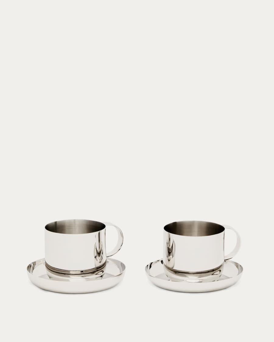 Nirela set of 2 stainless steel cups