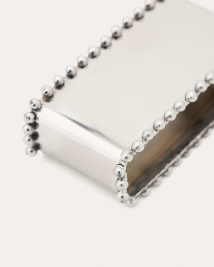 Nirela set of 2 stainless steel napkin rings